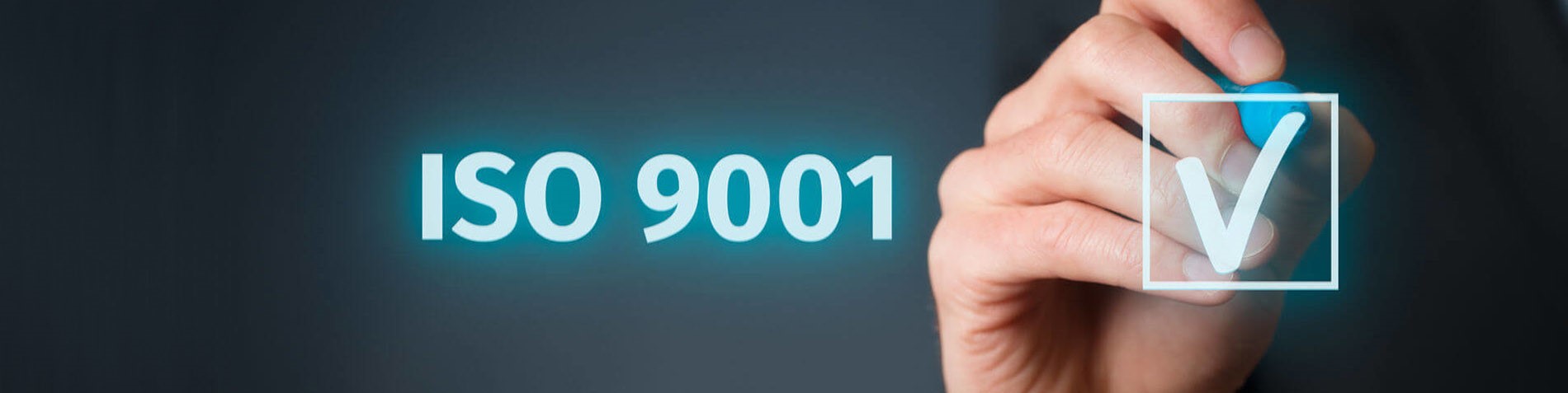 ISO 9001: casilla marcada con un visto
