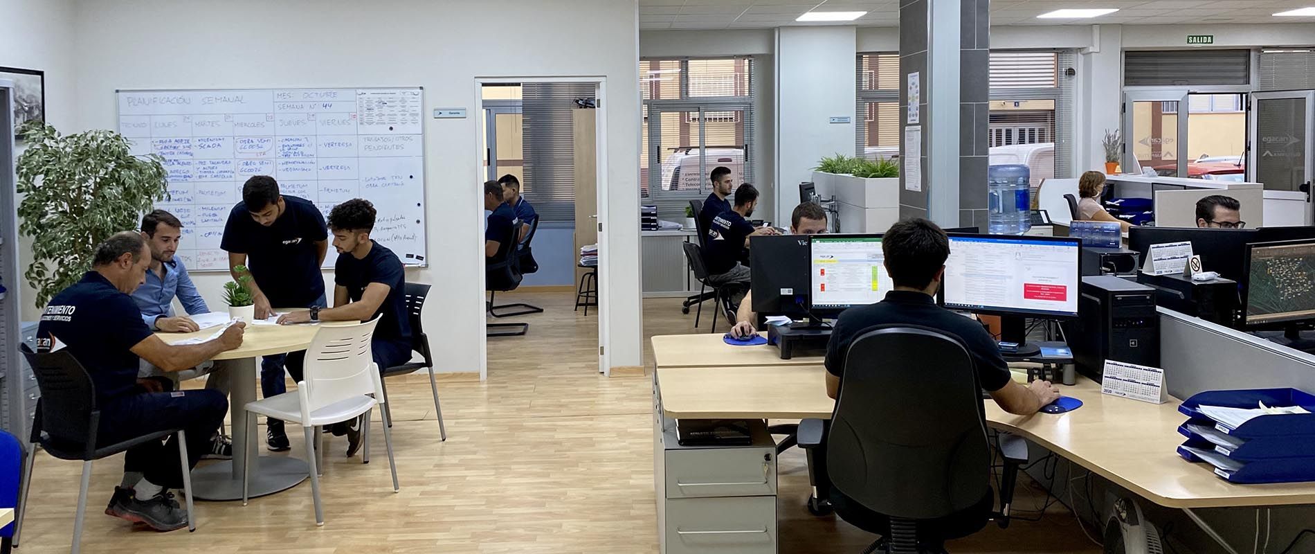 Oficinas de Egacan por dentro